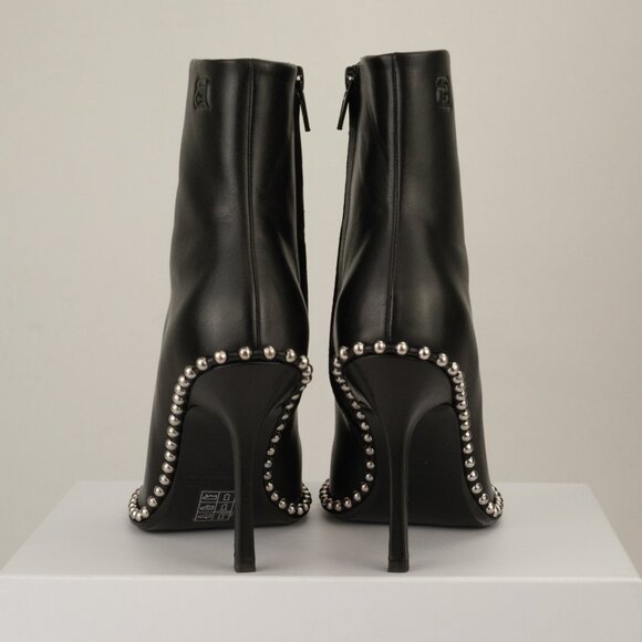 Alexander Wang Nova 105 Round Toe Ankle Boots, Black, EU 36/US 6 - Picture 5 of 13